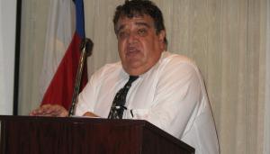 Michael J. Economides, professor at the University of Houston, spoke at the PVF Roundtable