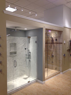 Frank Webbâ??s Bath Center recently opened a new showroom in Falmouth, Mass.
