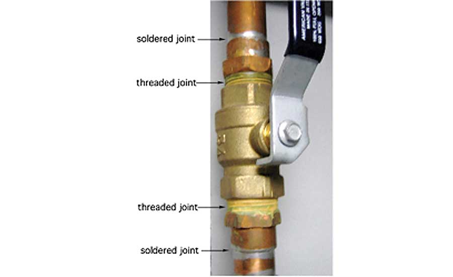 Figure 8. A 2014 estimating manual puts the installed cost of a 1-in. copper x male adapter fitting at $12.26