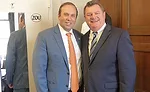 Milford Supply’s Tim Milford (right) meets with Missouri Representative Jason Smith