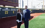 Pete Mayer and Schug are shown at the University of Minnesota