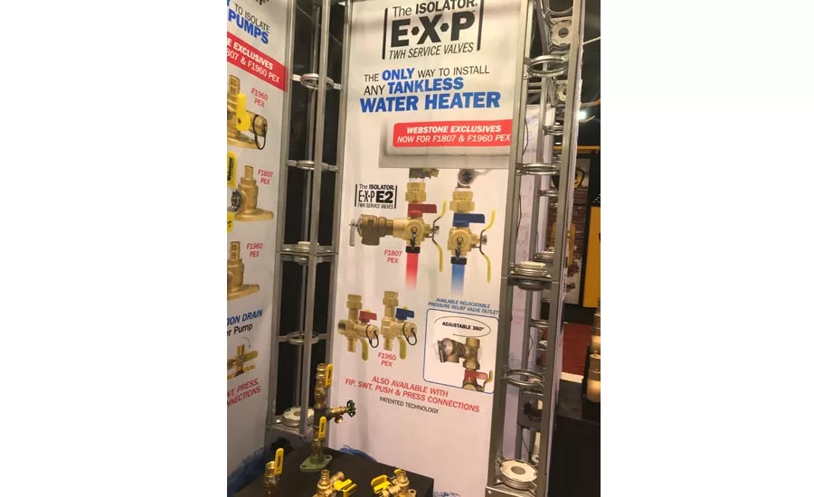 Webstone’s The Isolator E.X.P. E2 service valves are for use in the installation of any tankless water heater