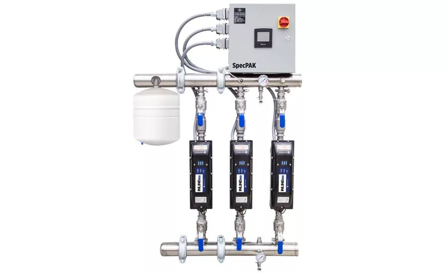 The Franklin Electric Inline 1100 SpecPAK pressure-boosting system