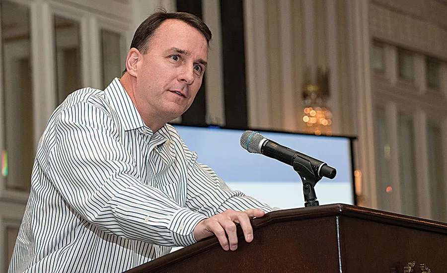 MORSCO’s Stan Allen talks during the ASA Board of Directors meeting prior to the start of NETWORK2016 in New York City. Photo by Bob Levy and Courtesy of ASA