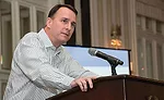 MORSCO’s Stan Allen talks during the ASA Board of Directors meeting prior to the start of NETWORK2016 in New York City. Photo by Bob Levy and Courtesy of ASA