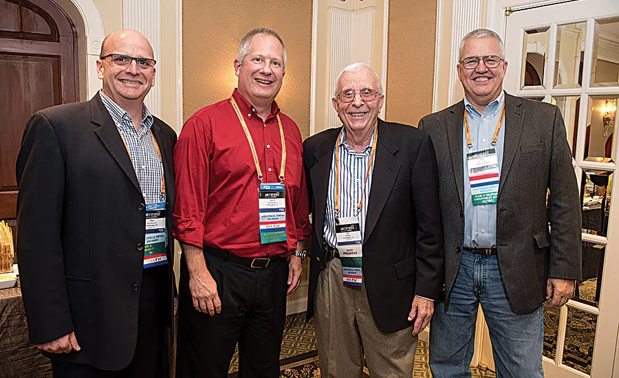 From left: First Supply’s Paul Kennedy, David Robinson, Ed Felten (former ASA president) and Mike Hickok