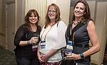 From left: Sheri Newman (Lion Plumbing Supply), Karen Cornelissen (Satterlund Supply) and Michelle Roche (Hugh M. Cunningham). Photo by Bob Levy and Courtesy of ASA