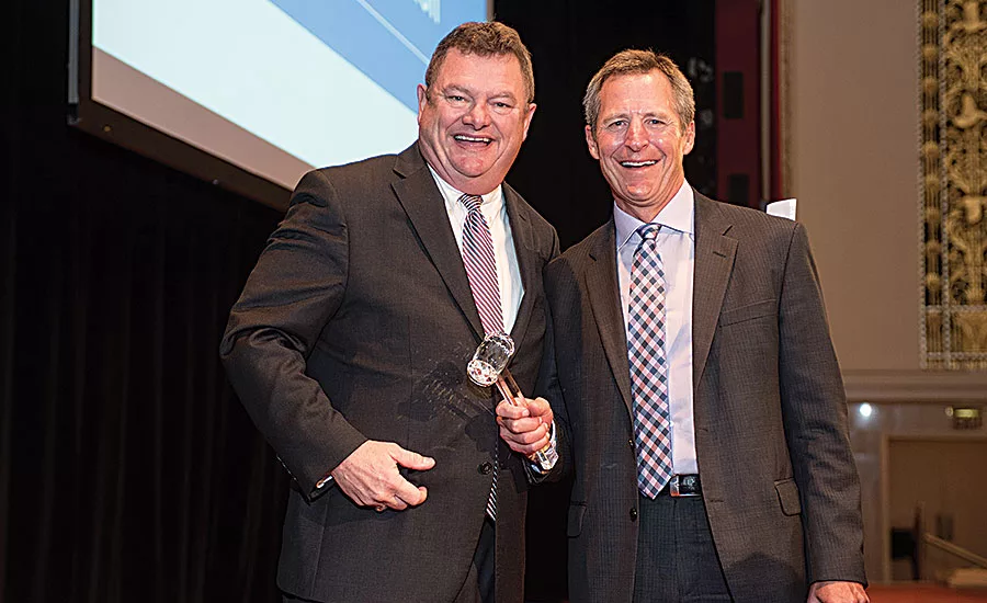 ASA President Tim Milford (Milford Supply, left) with ASA Chairman of the Board Rick Fantham (Hajoca Corp.)
