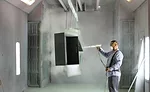 Interceptor being sprayed with A.R.E epoxy