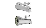 the drip-free quarter-turn positive-stop diverter tub spout fits