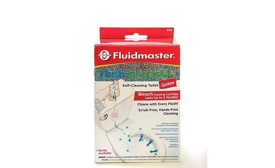 Fluidmaster self-cleaning toilet system
