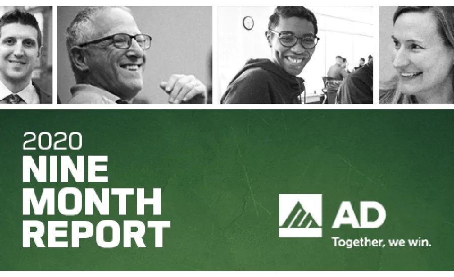 AD 9 month financial results