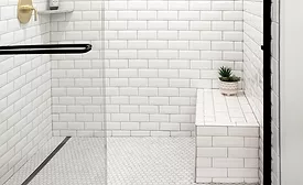 QuickDrain Shower Bench