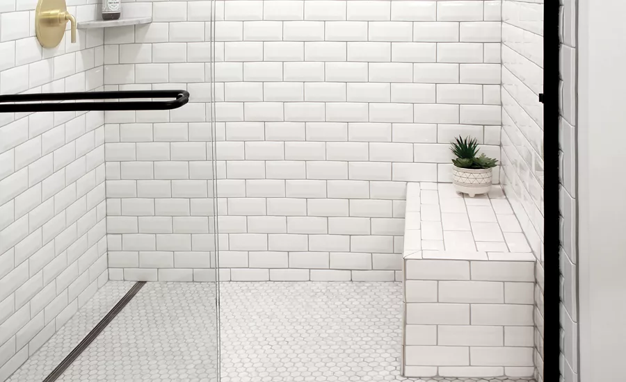 QuickDrain Shower Bench