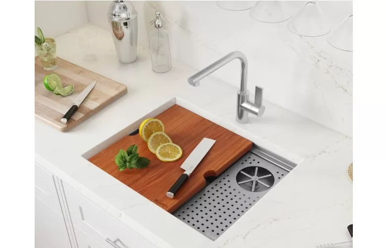 image of the new Ruvati glass washing sink.