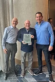 Joe Myers is flanked Jeff Kiefer, Director of Commercial & Industrial Outside Sales and John Labellarte, President & COO for Milwaukee Valve.