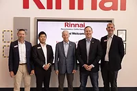 Rinnai Group Photo Several members of the Rinnai team, along with Chris Wright and Congressman Brian Jack.