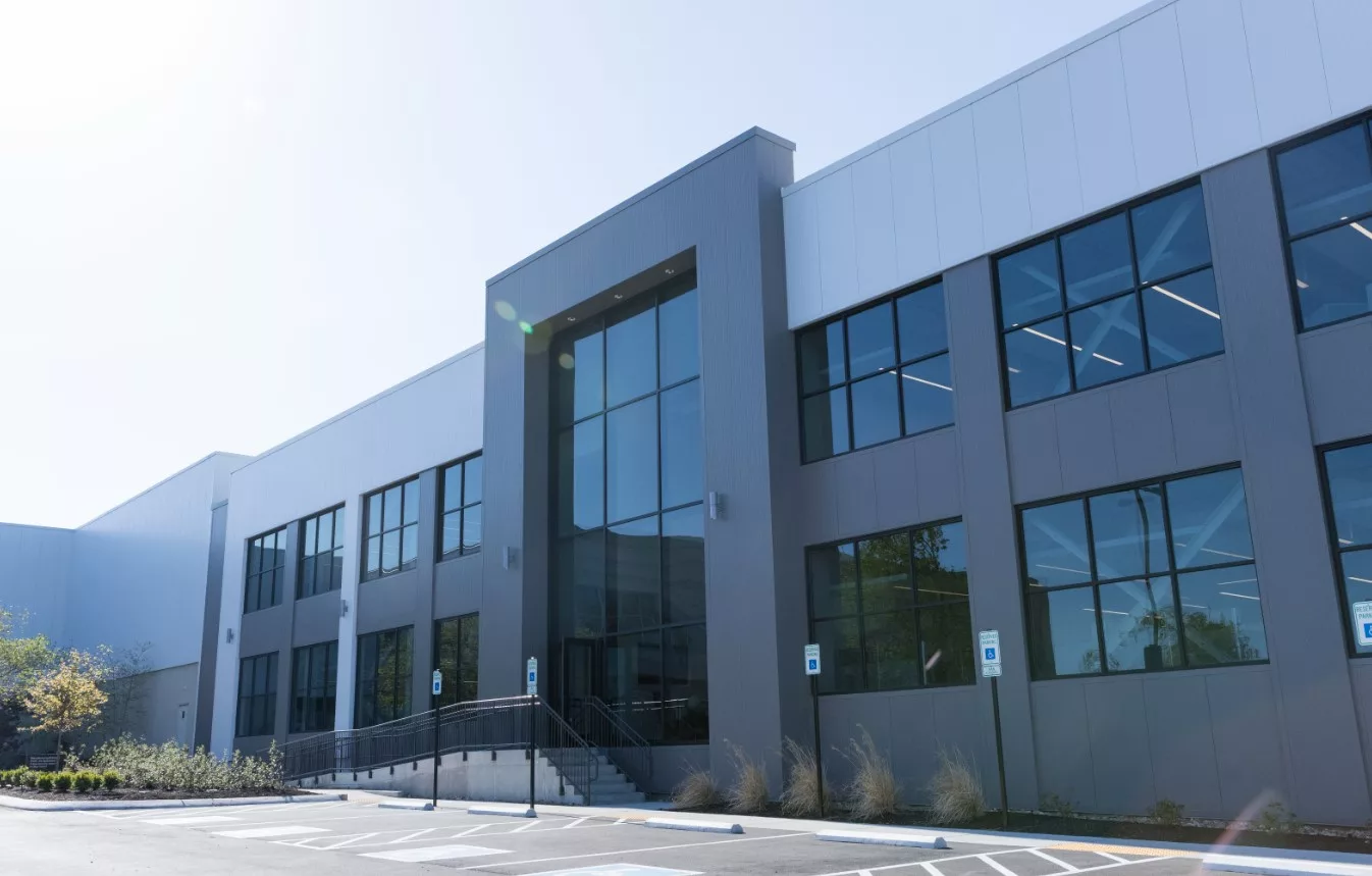 The outside of the Product Development Center.