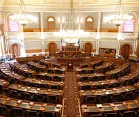 Executive Order.png The interior of a government building.