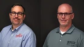 Luke Lefever and Loren Dalrymple, the new division managers for Mid-City Supply. 