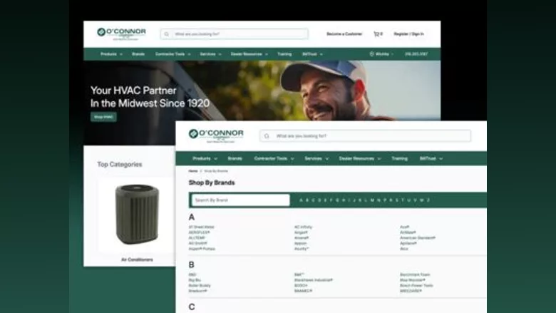 The e-commerce website for O'Connor Company.