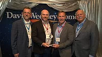 John Schiegg, Vice President of Purchasing & Supply Chain, David Weekley Homes, Andy Stallworth, Trane’s manager for strategic partnerships, Trane, Schawn Walthall, Trane national account manager, and David Weekley, Chairman, David Weekley Homes. 