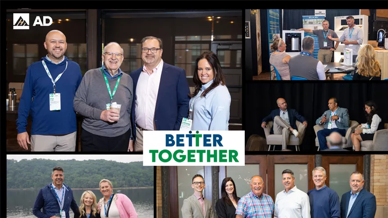 Several images of the AD Decorative Brands Division annual meeting. 