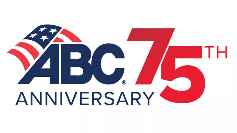 The ABC 75-year anniversary logo. 