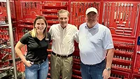 Wright announces Rouzer Group as new manufacturer representative Members of the Rouzer Group in front of several tools.