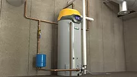 The A. O. Smith Cyclone FLEX commercial gas water heater. 