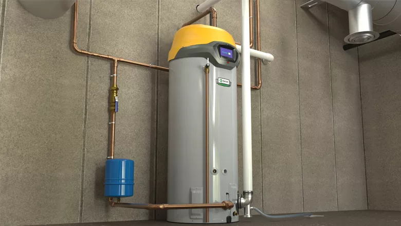 The A. O. Smith Cyclone FLEX commercial gas water heater.