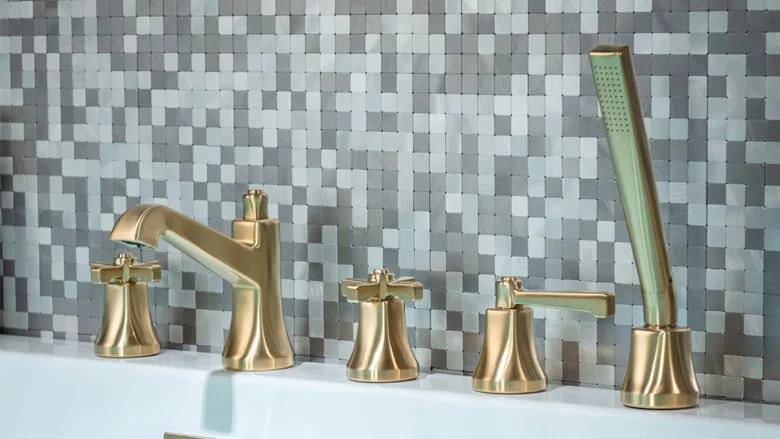 The 270.2420SB tub faucet & handshower.