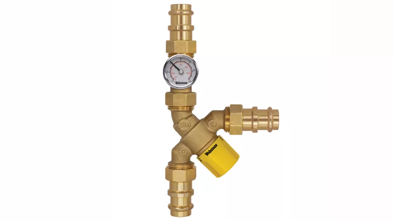 The NIBCO Webstone Y-pattern thermostatic mixing valves