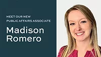 Madison Romero, the new public affairs associate, for HARDI. 
