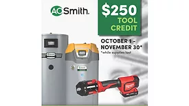 An infographic about the A. O. Smith fall promotion. 