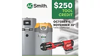 An infographic about the A. O. Smith fall promotion. 