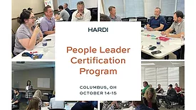 Several pictures from HARDI's first People Leader Certification event. 
