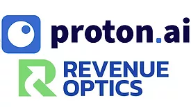 The logos for Proton.ai and Revenue Optics.