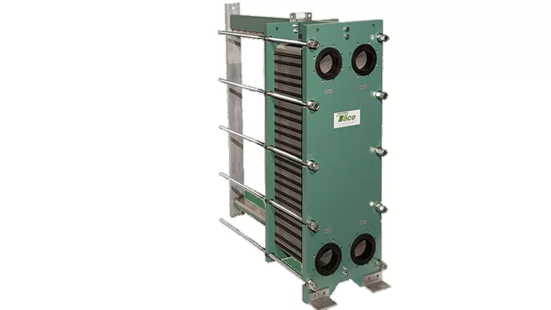 Taco PF Series plate and frame heat exchangers. 