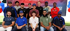The members of Lennox's 100th graduation class.