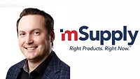 Industry exeuctive to lead mSupply's digital platforms Bryce Koch's headshot next to the mSupply logo.