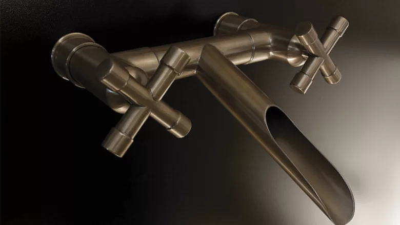 Sonoma Forge’s WaterBridge Wall-Mounted Faucet