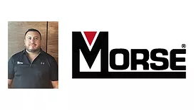 Robles next to the logo for M.K. Morse Company.