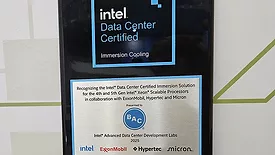 The certification for BAC's immersion cooling tank. 