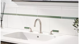 The new green porcelain faucets from California Faucets. 