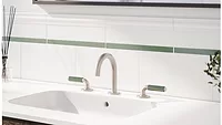 The new green porcelain faucets from California Faucets. 