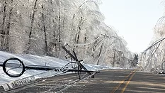 Ice storm Northern Michigan April 2025