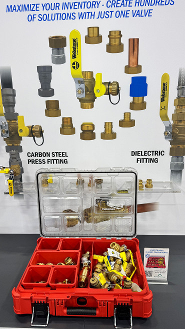 AHR Expo 2026 Webstone exhibit including modular valve kits.