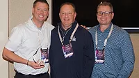 Representatives from NCS being honored with the Agency of the Year award from Ariston USA. 