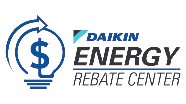 The logo for Daikin's Energy Rebate Center.